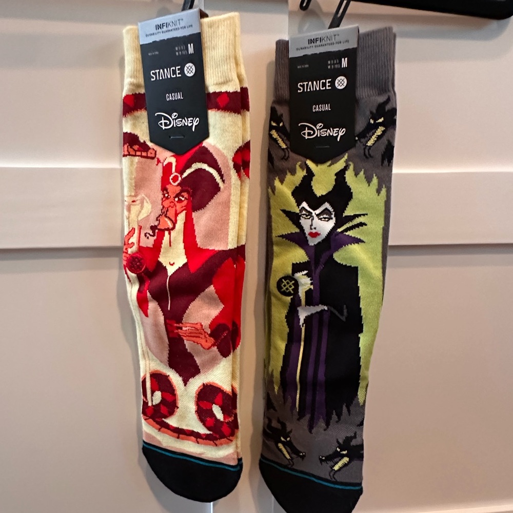 Two Pairs of Stance Disney Villain Socks